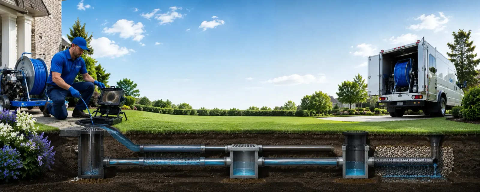 Outdoor drain cleaning information for South Lebanon, OH